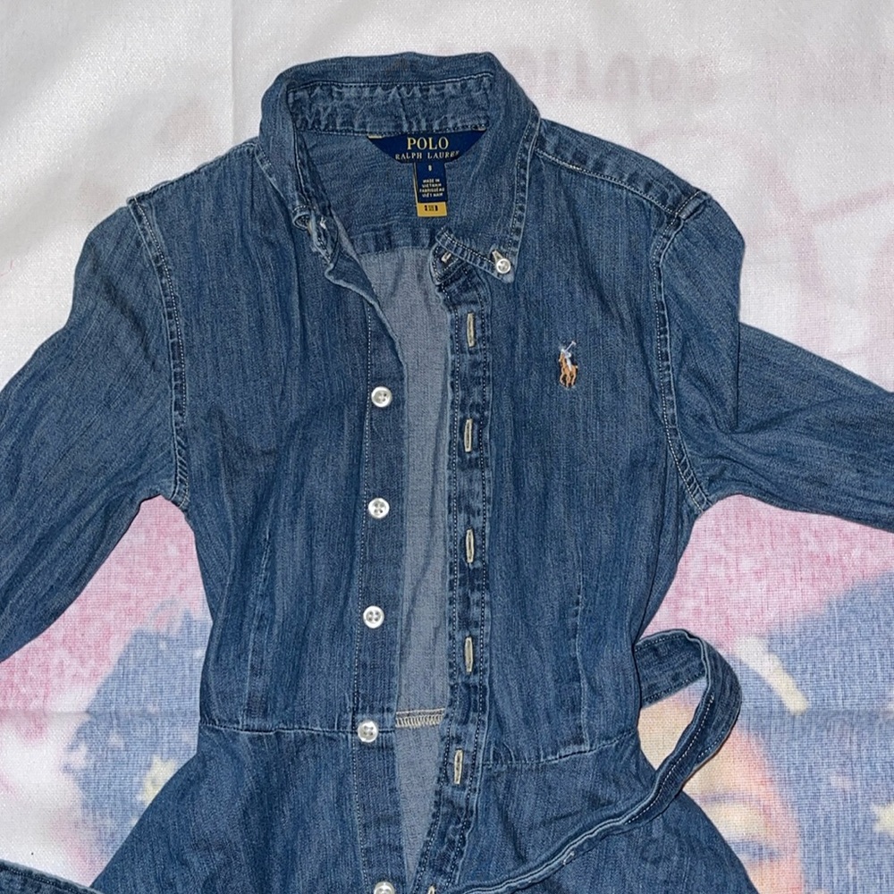 Polo denim dress